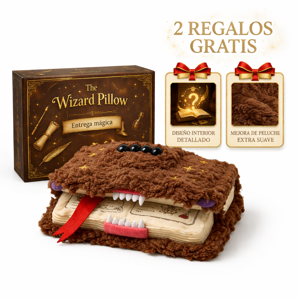 Cojín libro mágico